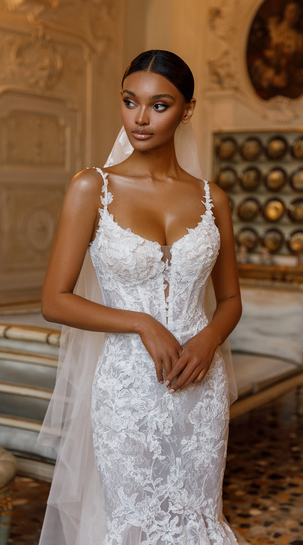 Romantic V-Neck Strapless Ball Gown | Kleinfeld Bridal
