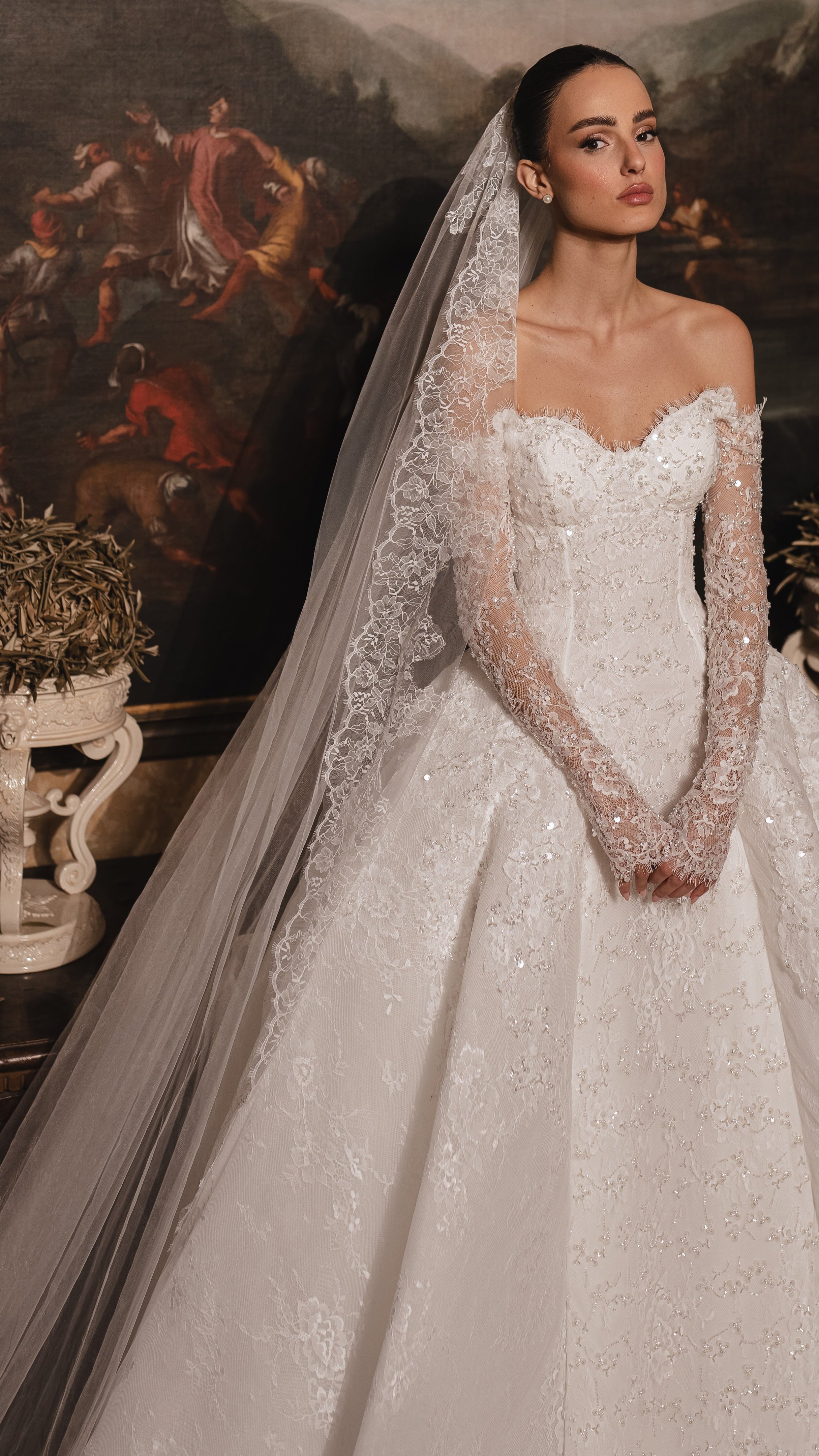 Wedding_Dress_Bridal_Gown_Accessories_Top_Los_Angeles_ForLove_Bridal-Sima-Couture-Elysee-Bridal-Collective-La-Premiere-Randy-Fenoli-Inbal-Dror-Anne-Barge-Berta-Muse-Sophia-Tolli-Mariana-Hardwick-Oksana-Mukha-Dovita-Plunge-Neckline-Sparkle-Multi-Layer-Tulle-Skirt-Aline-Couture-